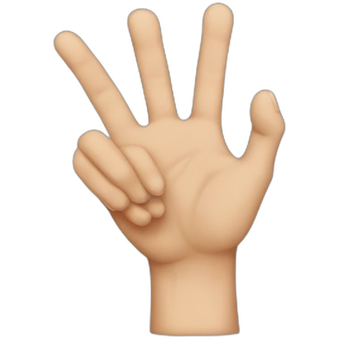 l sign hand emoji