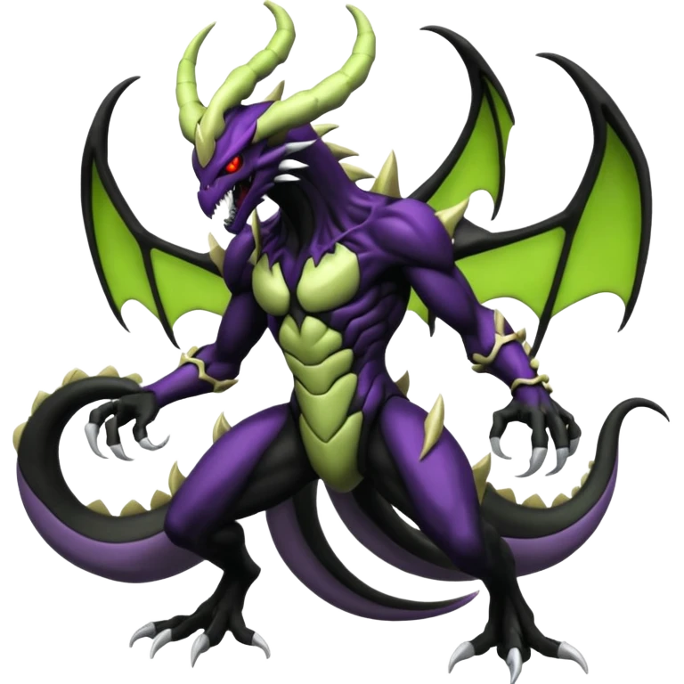 Zygarde-Venom-Giratina-Darkrai-fusion, full body emoji