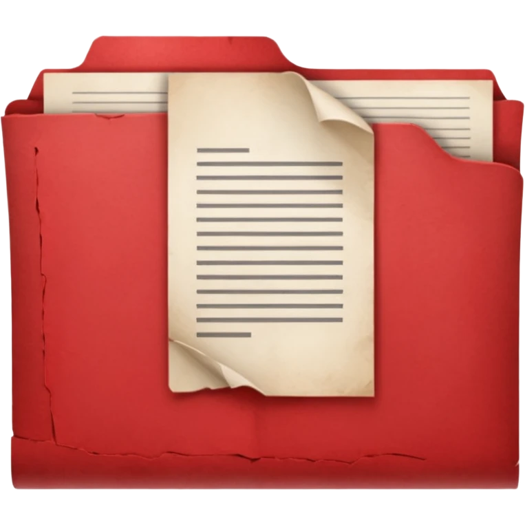 Office red document  emoji