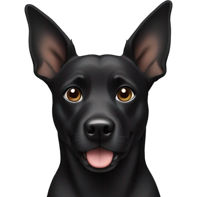 Black dog emoji