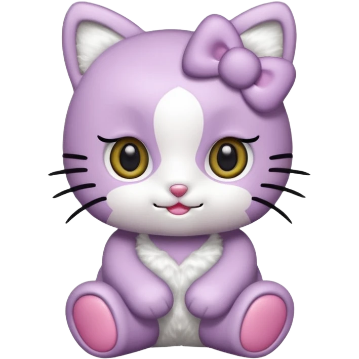 hellokitty in lilac colors emoji