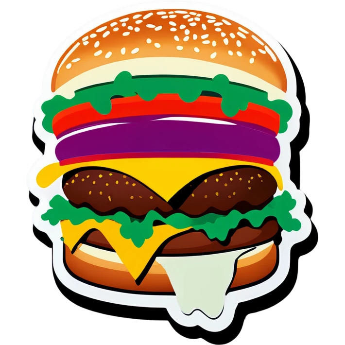 Hamburguesa con mucha salsa  emoji