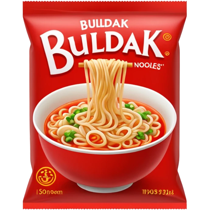 Buldak noodles packet emoji