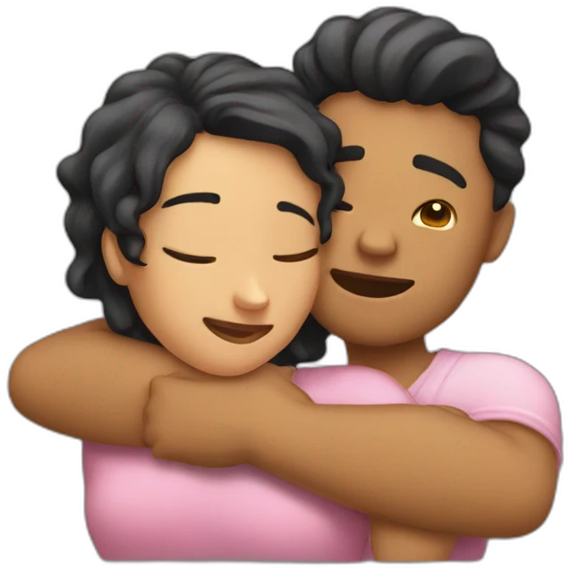 Hug my girlfriend  emoji