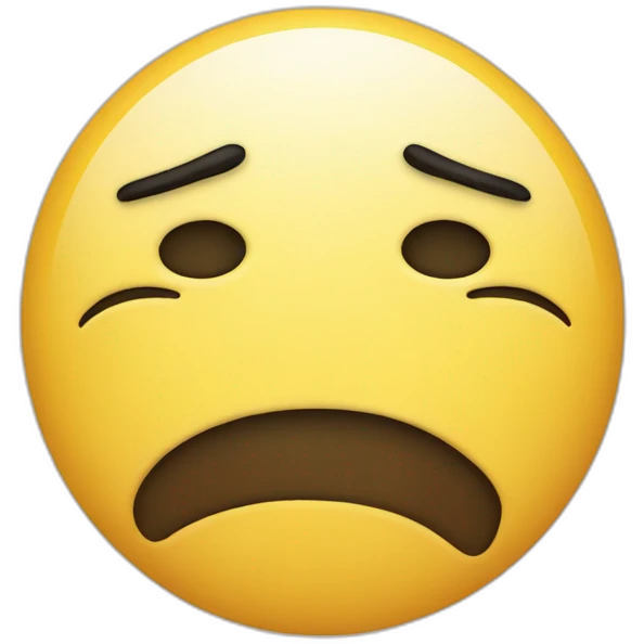 sad face emoji