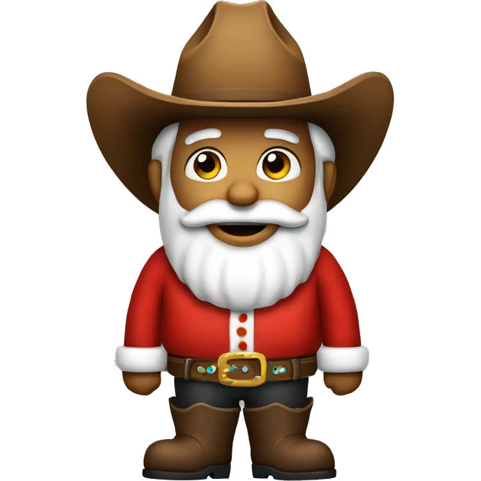 Cowboy Santa emoji