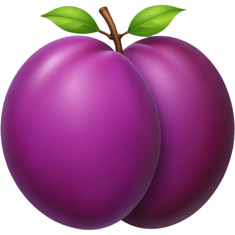 Plum emoji