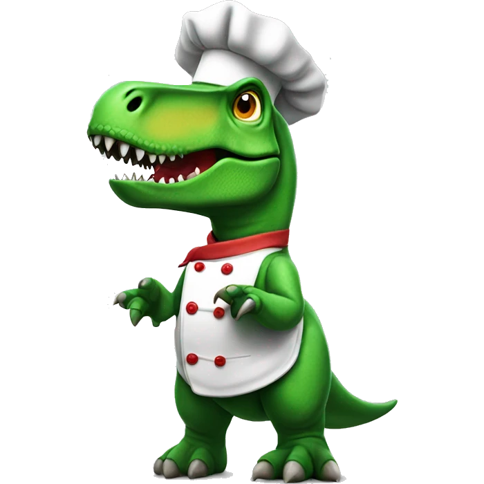 T rex with chef hat emoji