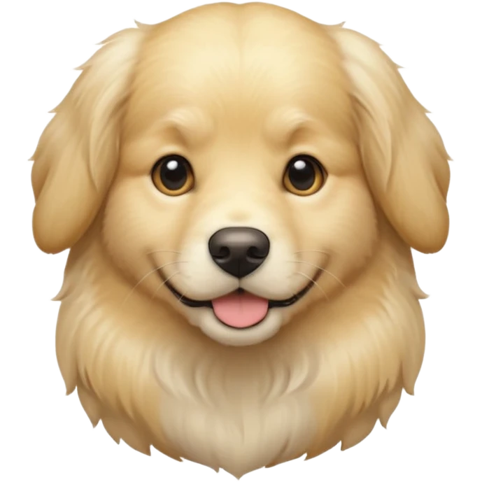 light english cream golden retriever  emoji