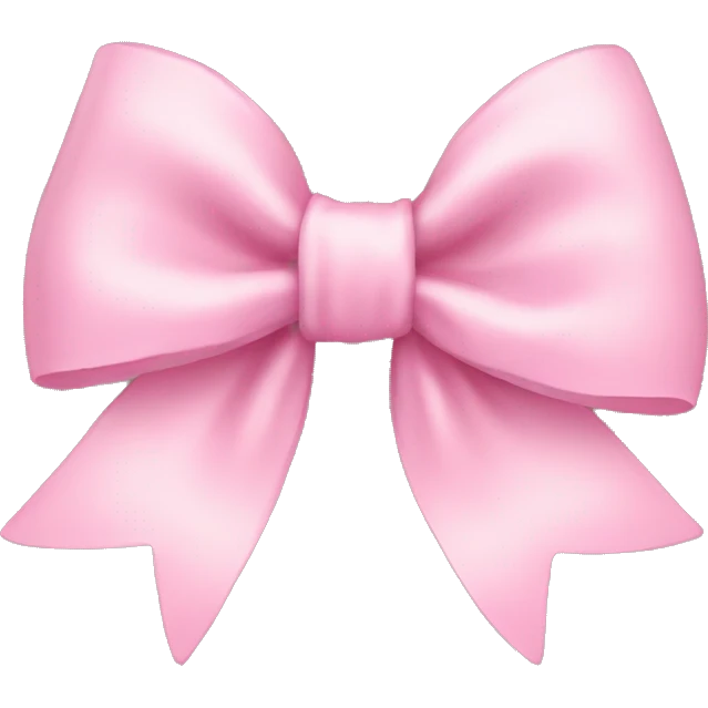 baby pink bow emoji