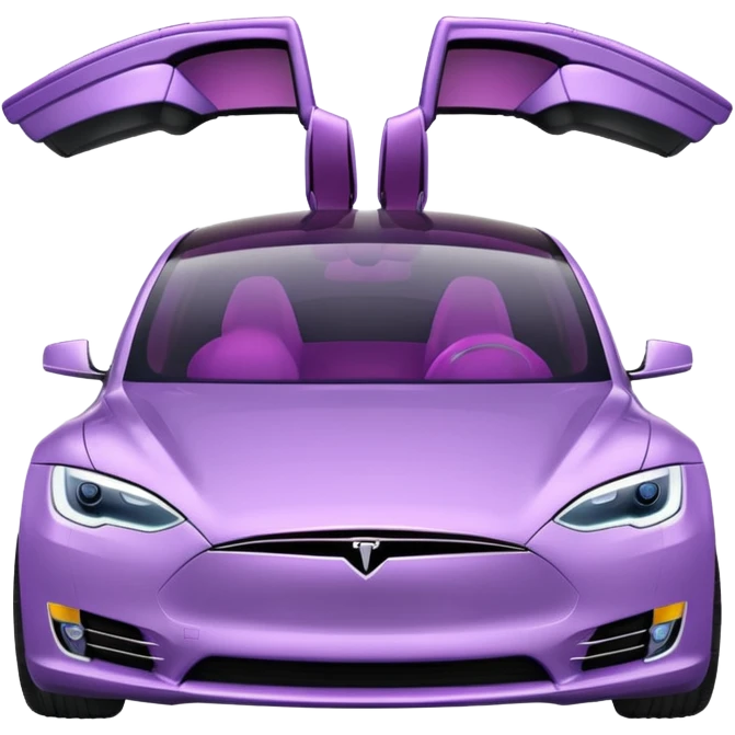 Light purple tesla emoji
