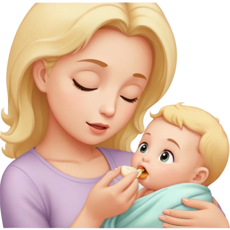 mom feed baby emoji