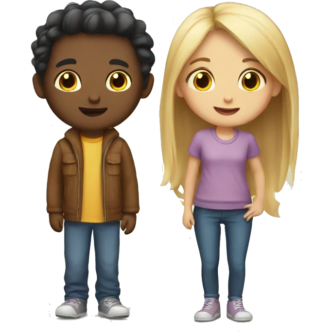 Kid couple  emoji