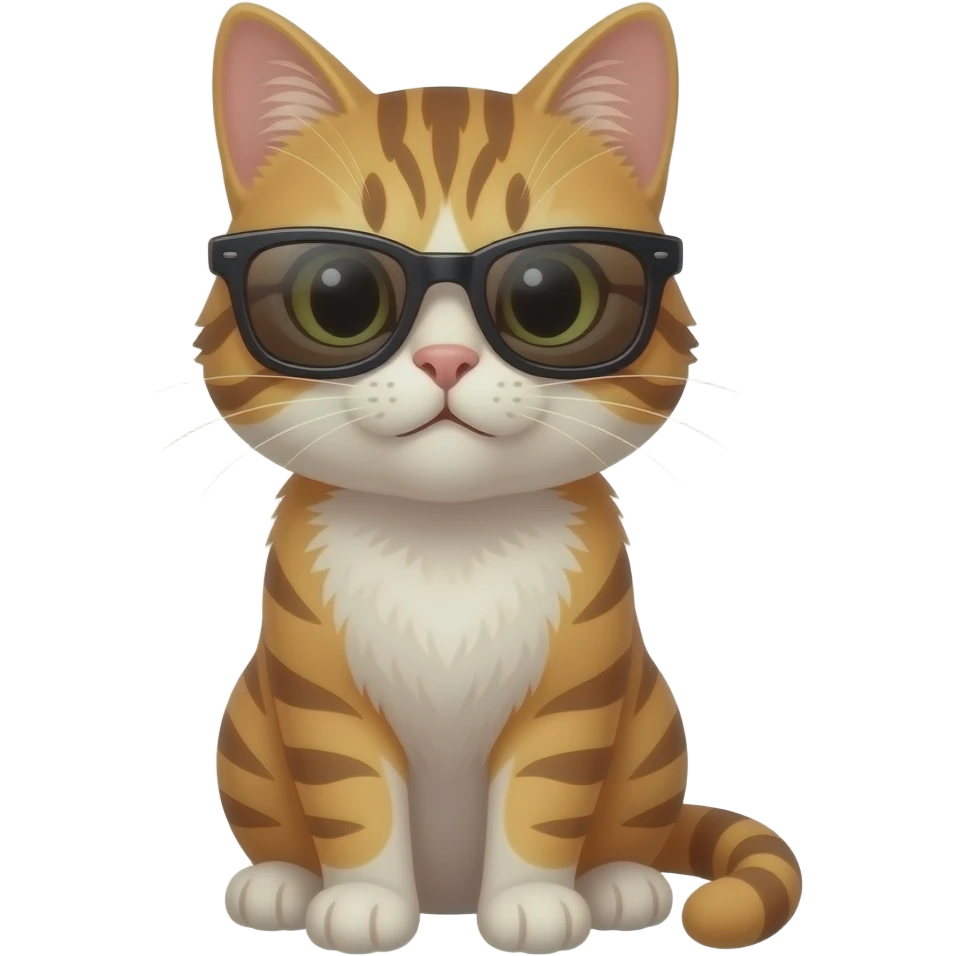 Cat wearing sunglasses emoji