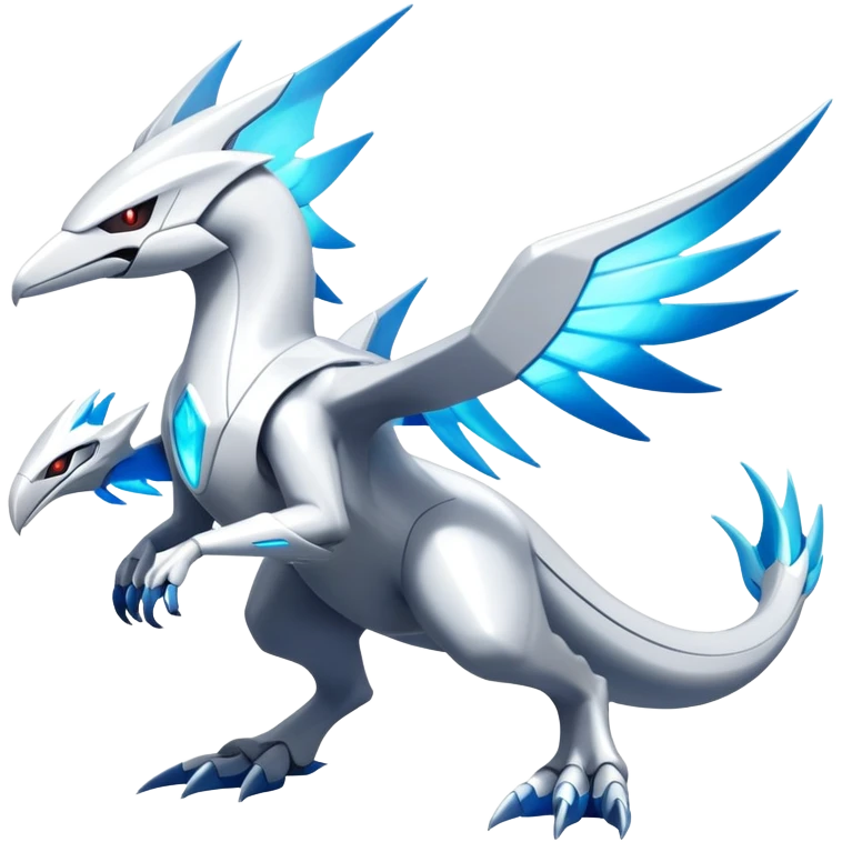 Futuristic Modern Epic Legendary Shiny Cyber-Latios-Latias-Dialga-Reshiram-Creature, (full body) emoji