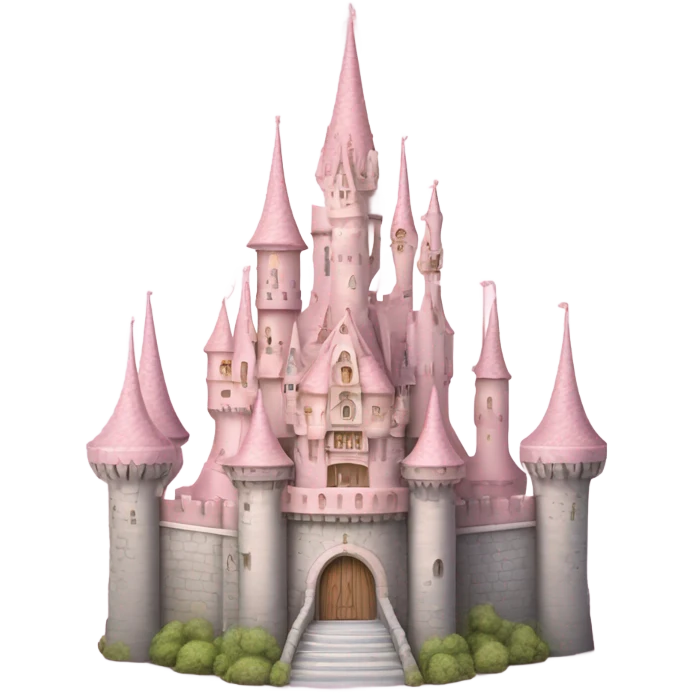 Cinderella castle pink emoji