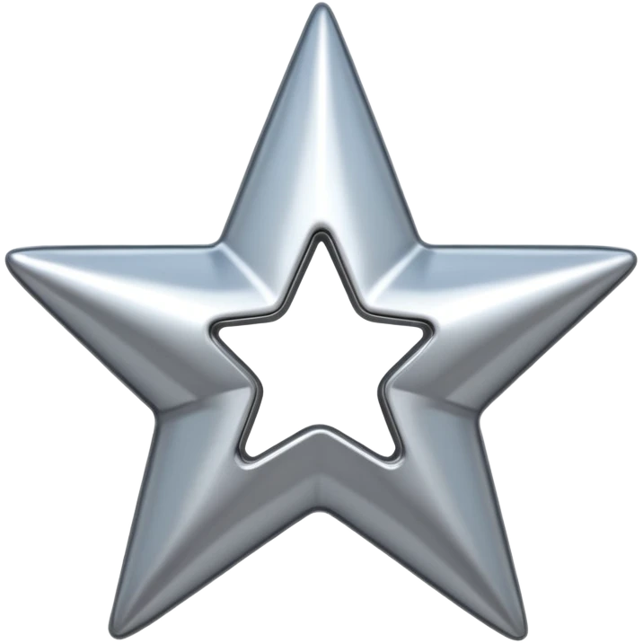 y2k hollow star shiny emoji