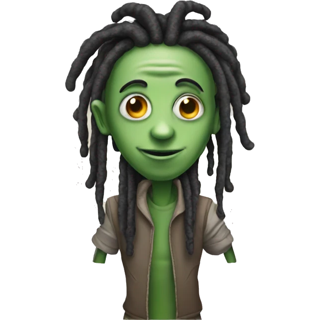 Alien with dreads emoji