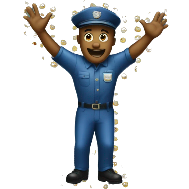 Show a mailman dancing emoji