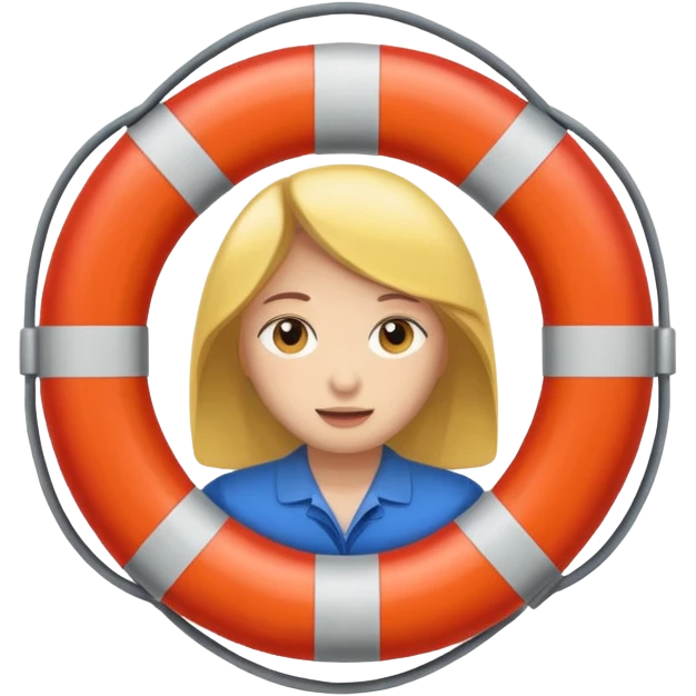 life saver woman emoji