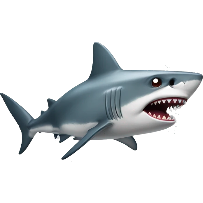 a shark ready to fight emoji