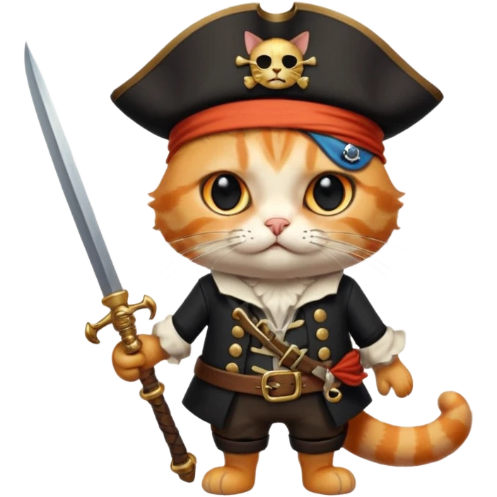 pirate cat emoji