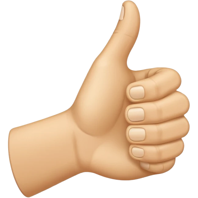 thumbs up hand emoji