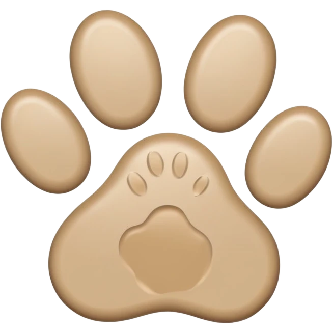 puppy paw print with a border emoji