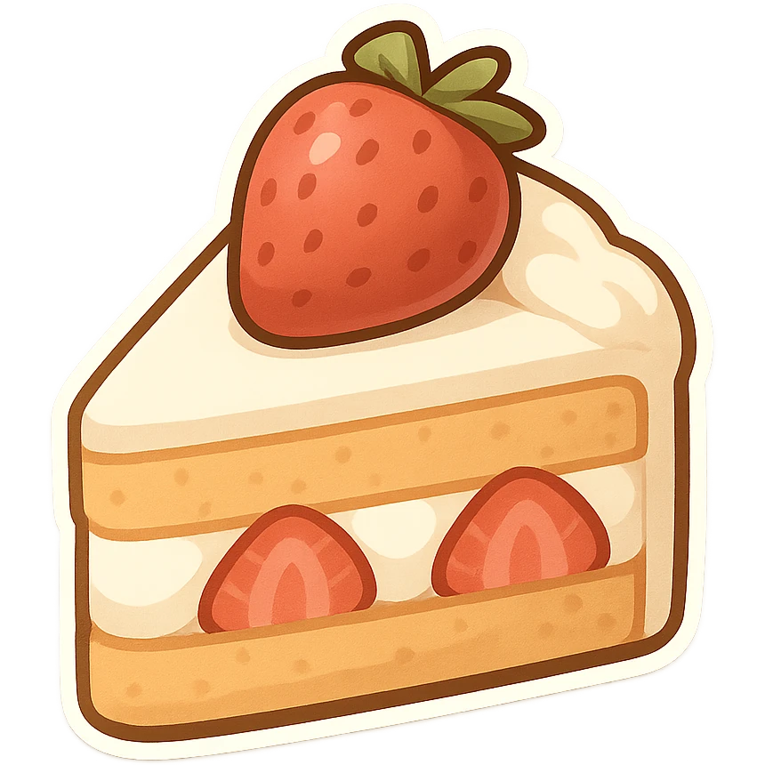 strawberry cake emoji