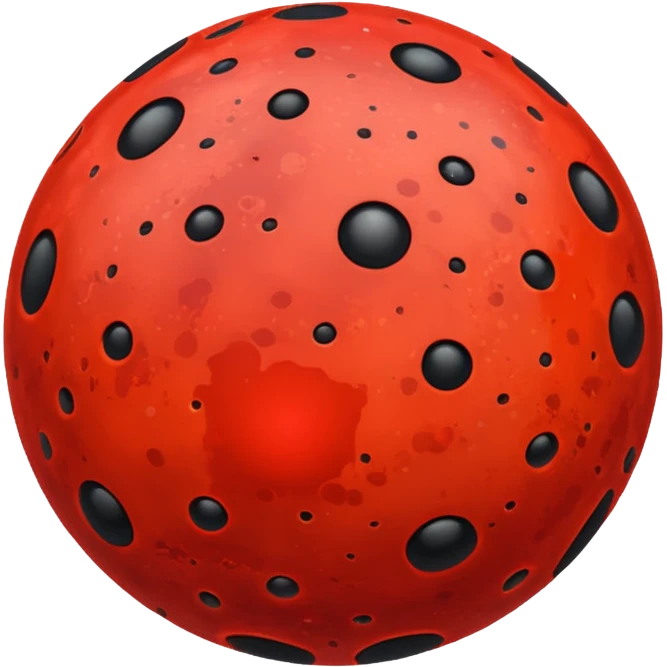 planet with red dots emoji
