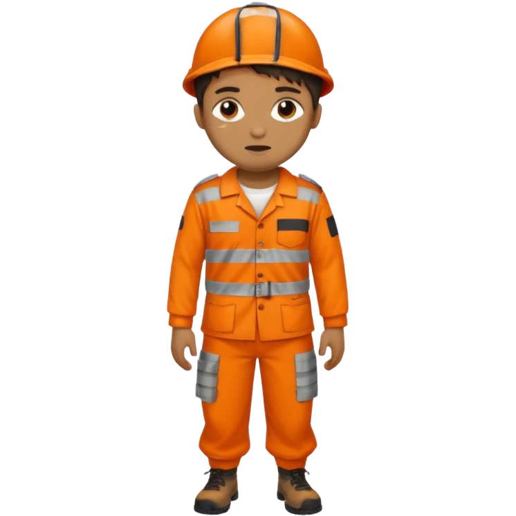 prisoner uniform orange no human emoji