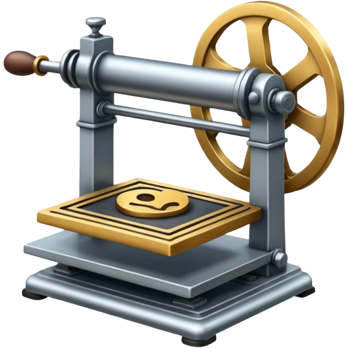 intaglio printing press emoji