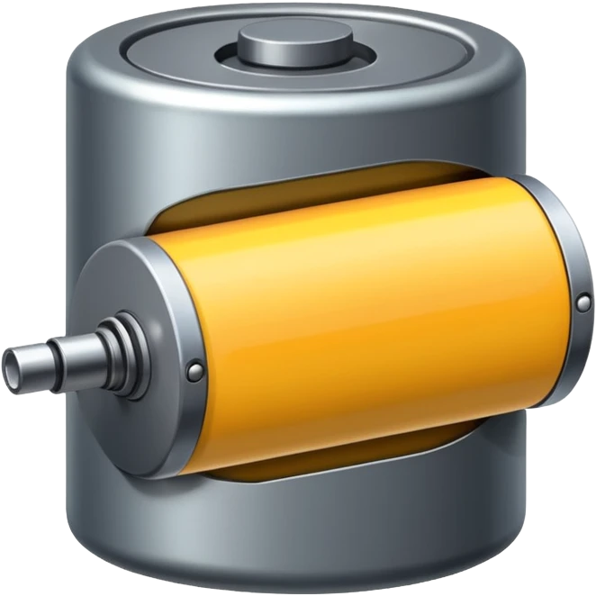 realistic big battery emoji