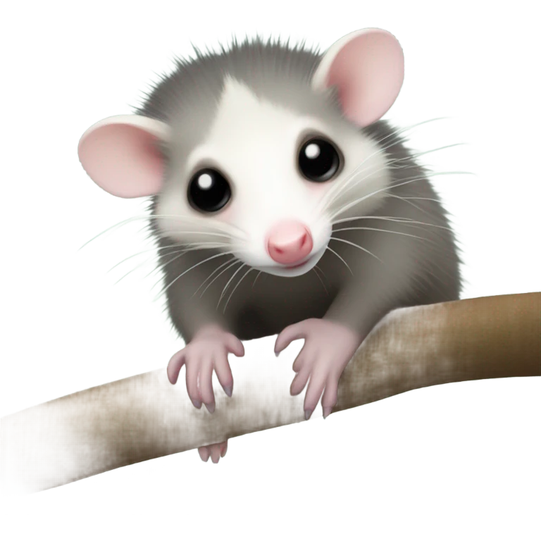 cute virginia opossum emoji