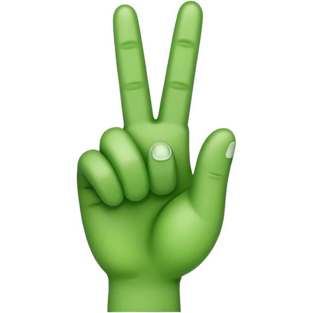 Green middle finger  emoji