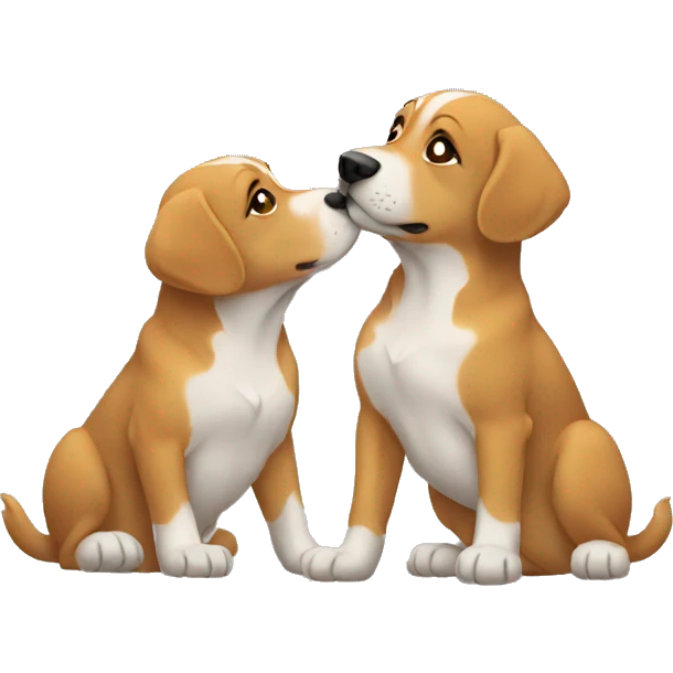 Dog kiss emoji