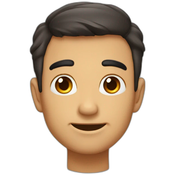 chico morocho con anteojos emoji