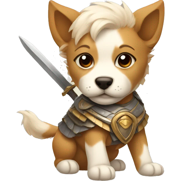 Warrior puppy emoji