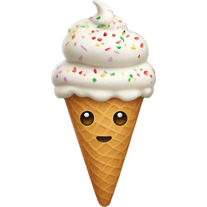 Holiday ice cream emoji