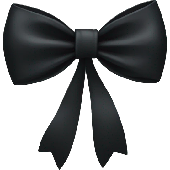 Black bow emoji