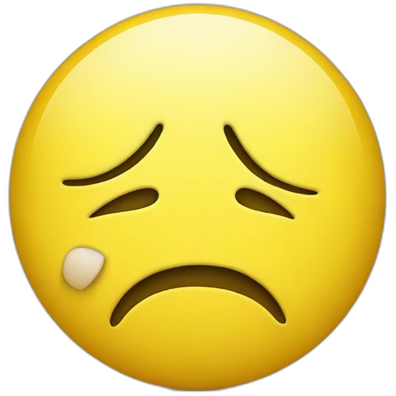 sad smiley yellow emoji