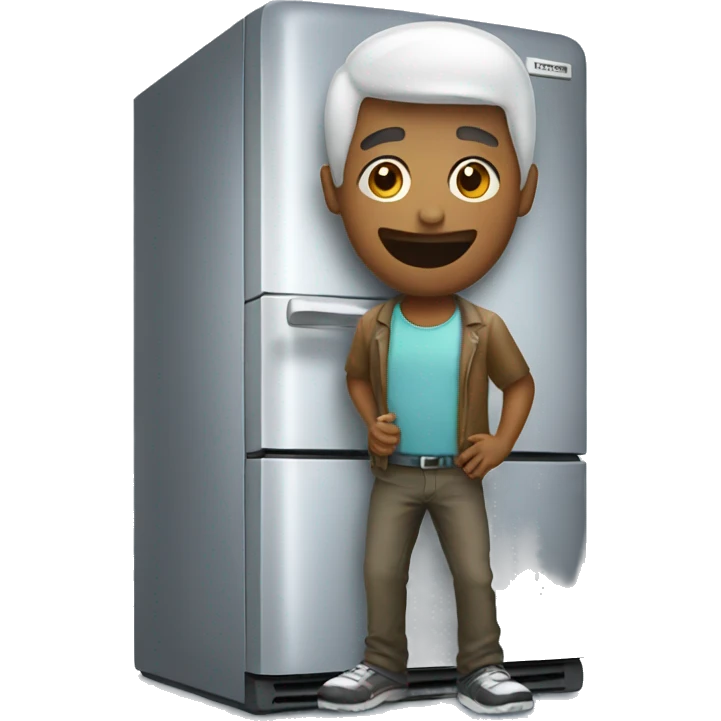 Fan with refrigerator  emoji