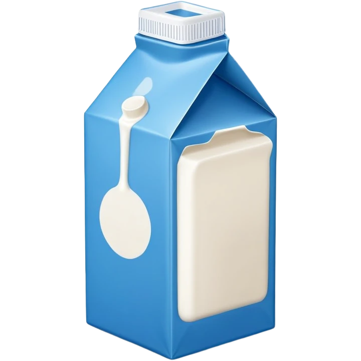 blue milk carton emoji
