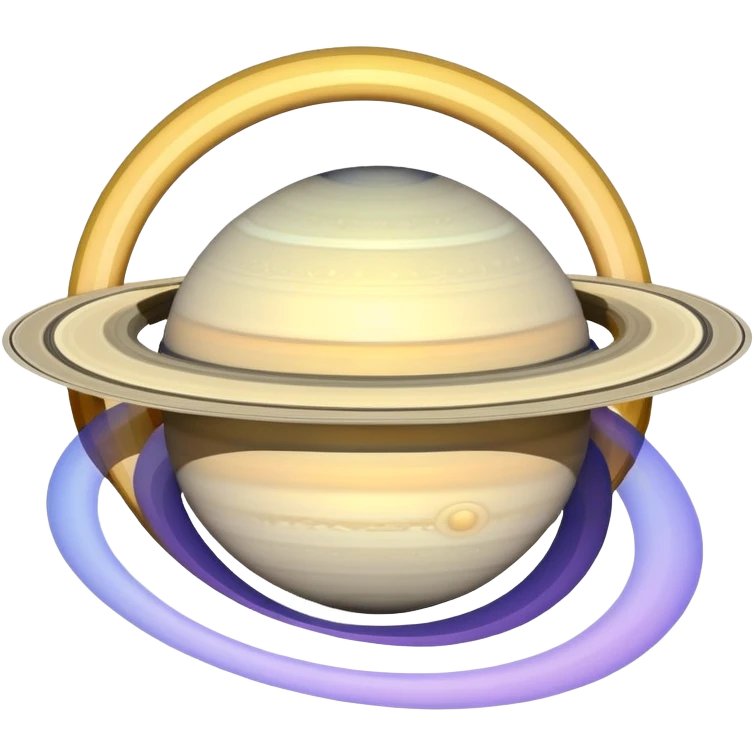 pretty saturn sparkling  emoji