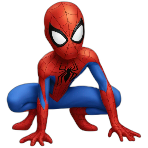 Spider man sur Flash emoji