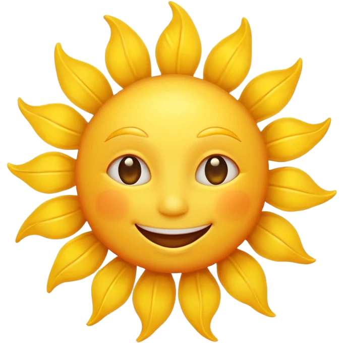 smiling sun emoji emoji