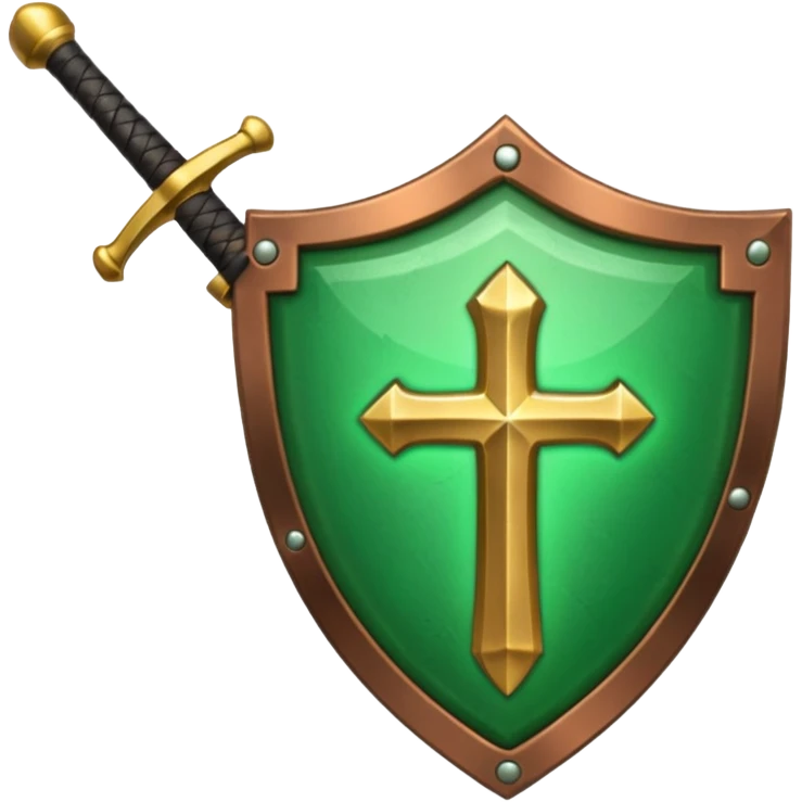 discord emoijis for a sword shield and healing icon in the same styler emoji