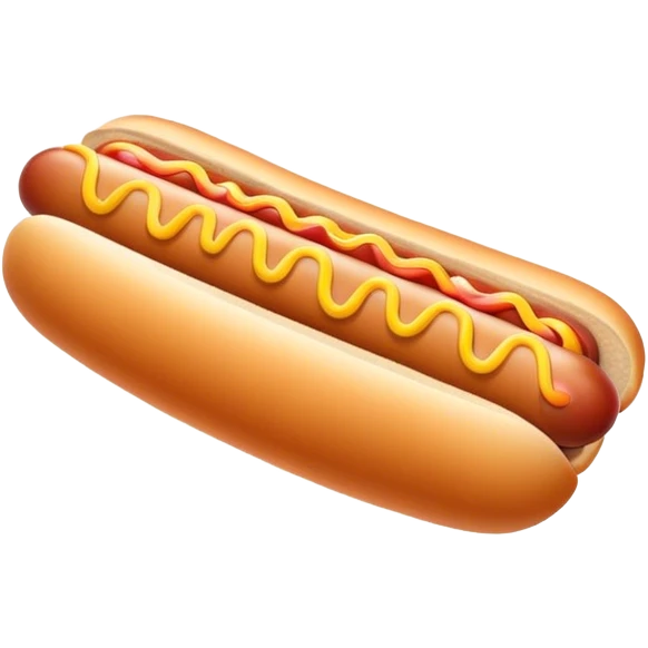 Hot dog emoji