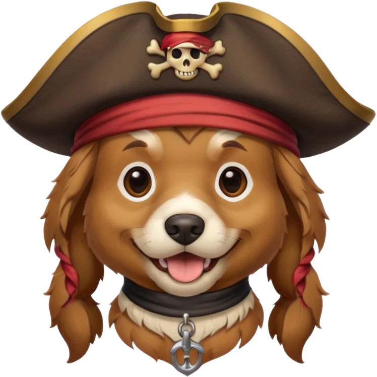 dog with pirate hat























 emoji