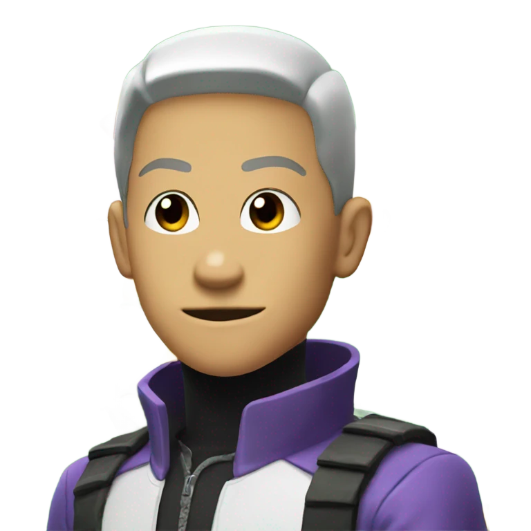 james from team rocket with flower emoji